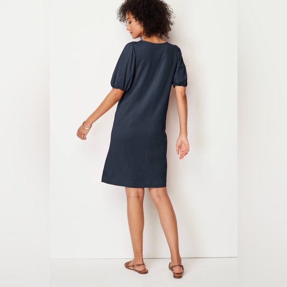 J. Jill | Knit Shift Dress | Black | Pockets Cotton Spandex | Womens Size Large - Picture 2 of 9